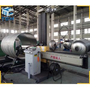 Inox Cylindrical Tank Shell Inner Exterior Surface Automatic Polishing Machine