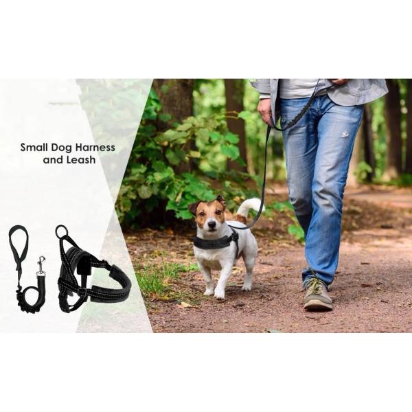 Soft Choke Free Puppy Nylon Dog Harness Flannelette Lining Reflective Eco Friendly