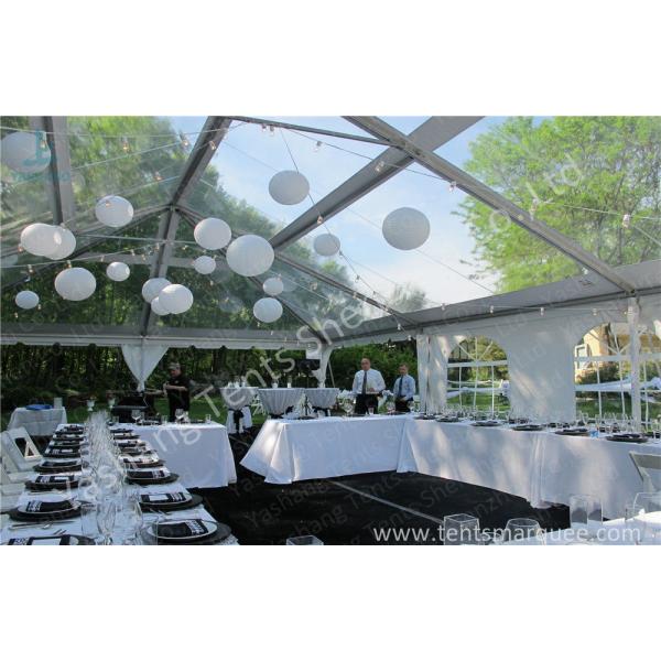 15X20 200 Seater Luxury Wedding Tents A Frame Shape 100 Km/H Wind Resistance
