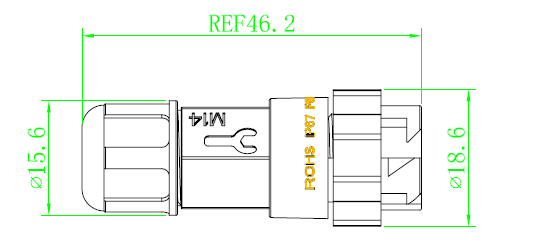 Push Lock Multi Pin Connectors Waterproof , Multi Pin Electrical Connectors Male Female