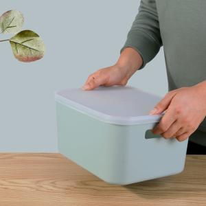 L Rectangle Sundry Plastic Basket Storage Containers With Cover