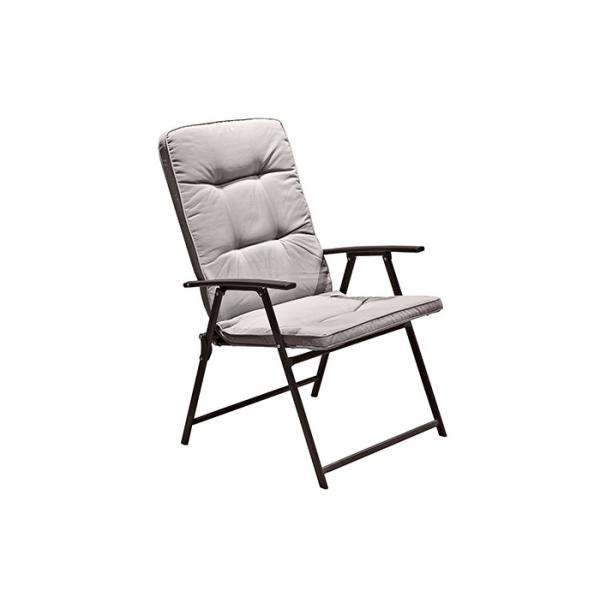 Multipurpose Steel Patio Outdoor Padded Chair With Powder Coated Frame