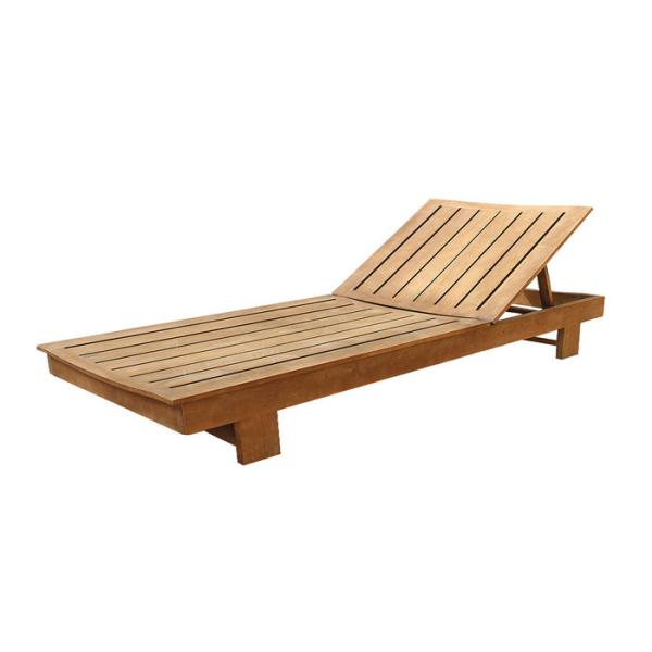Buy Fashion Recreational Wooden Beach Bed Waterproof Outdoor Customized Logo at wholesale prices