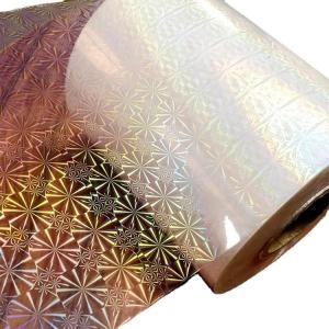 Transparent Holographic Cold Lamination Film 17 Micron Clear Holographic Film
