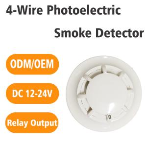 High Sensitivity 4 Wire Smoke Detector for Industrial Control Equipment with