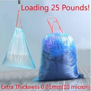 Biodegradable Compostable 13 Gallon Trash Bags Large Tall Kicthen Drawstring