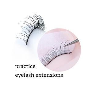 Handmade Training 8cm Natural Fake Eyelashes For Beauty Salon