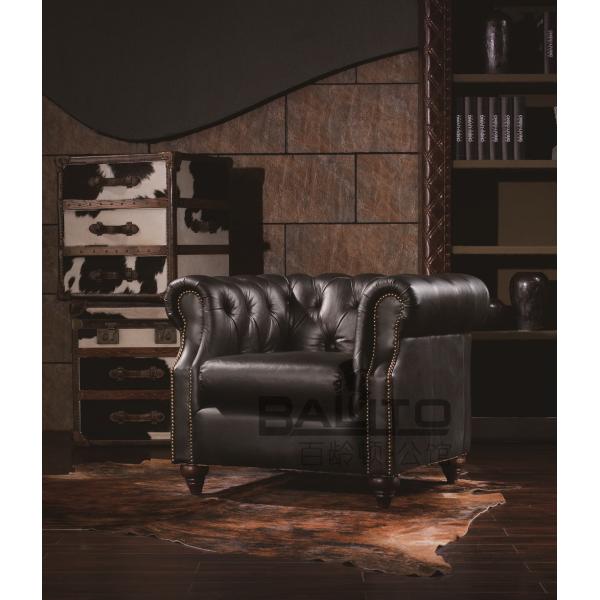 Buy antique style black arm sofa chair,#K602A at wholesale prices