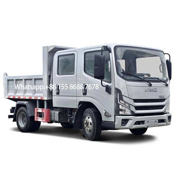 JMC Double Cabin 4x2 Dump Truck with 5 Forward Shift and 40000kg Loading Weight for Construction