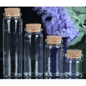 Glass jar with cork stopper