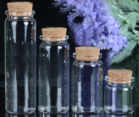 Buy Glass jar with cork stopper at wholesale prices