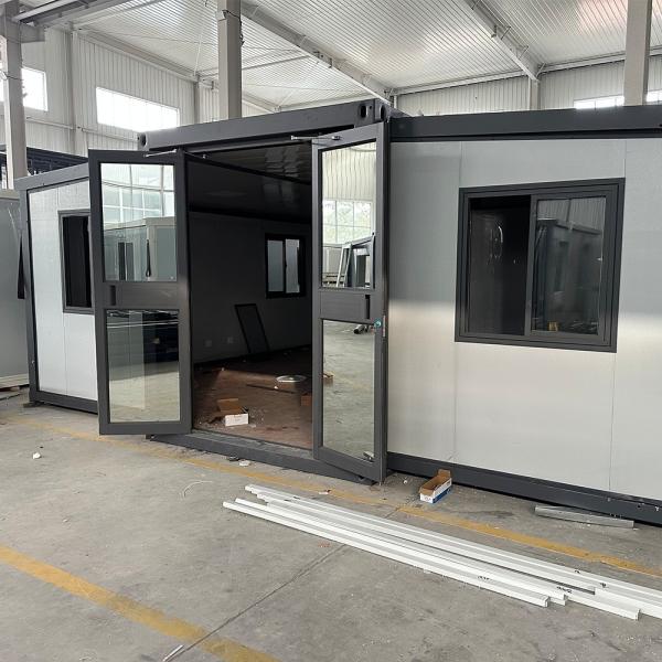 Expandable Container House Hotel 3 Rooms 4 Bedroom 20 ft White or Customized