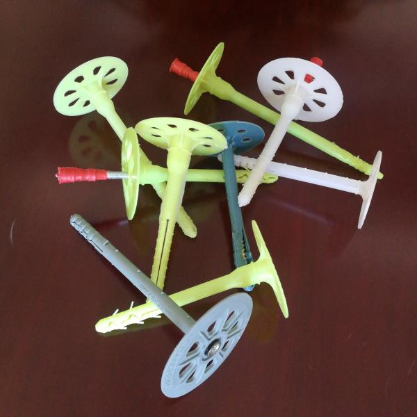 PP 80mm Length Plastic Insulation Anchors With Nail