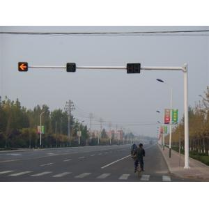 8M Height 11M Width Roadway Driveway Traffic Light Pole Galvanised Steel Pole