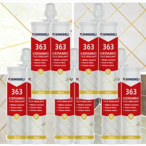 Quality Gold Glitter Two Part Epoxy Grout Sealer Caulk Mildew Proof For Tile Gap Filling for sale