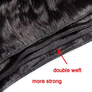 Natural Virgin Human Hair Bundles With Cuticle Aligned Technology