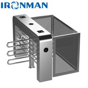 Quality Manual Half Height Turnstiles , Glass Turnstile Gate 1 Year Warranty for sale