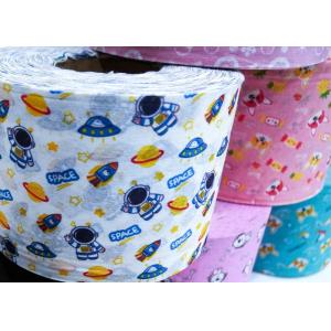 Embossed Style Spunlace Biodegradable Non Woven Fabric Viscose Polyester