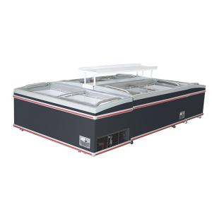 Quality commercial glass freezer glass top freezer for sale