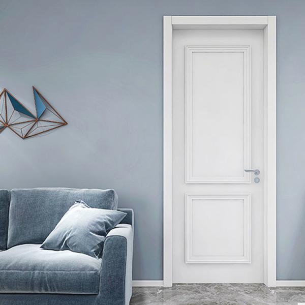 Modern Fireproof Solid Oak Wood Door Leaf Thickness 50mm