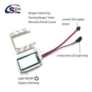 Single Color Touch Sensor Switch for DC12V 12W 24W 36W Bathroom Vanities Mirrors