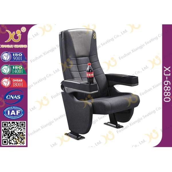 Buy Grey Longer Back Movie Chair Furniture / Cinema Theatre Seats at wholesale prices