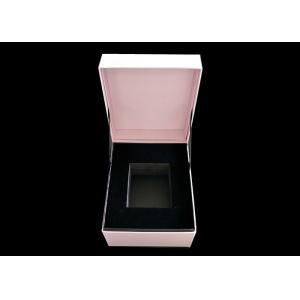 Pink Color Book Shaped Jewelry Box Foam Tray Insert Lid And Base Craft