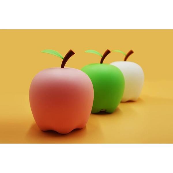 Silicone Children Colorful Night Lights,Apple shaped children's silicone touch sensor LED night light