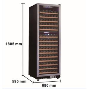 Slim Narrow Compressor Wine Cooler / Dual Temperature Wine Fridge
