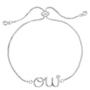 925 Silver Letter Pendant Necklace