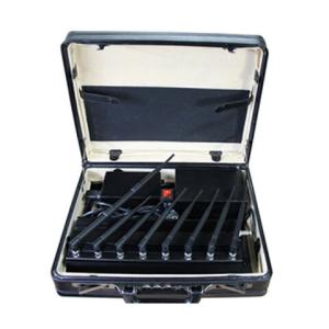 Briefcase 8 Bands 4G Mobile Phone Signal Jammer, WiFi GPS Jammer UHF VHF Jammer