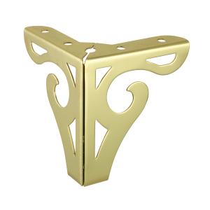 120mm high glossy shiny furniture legs golden color metal sofa legs SL-086
