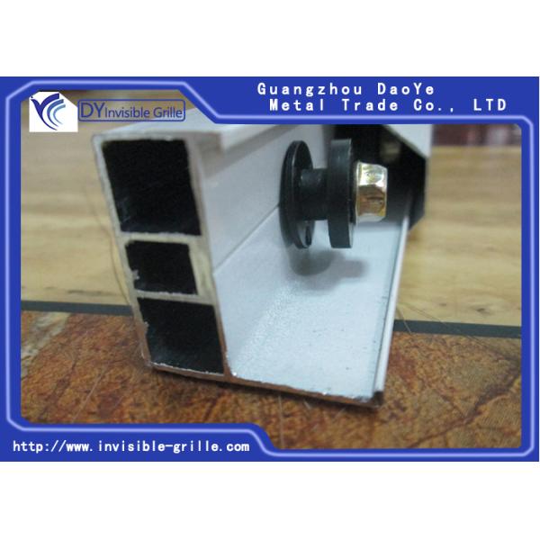 High Strength Aluminium Sliding Window Channel For High Rise Building Invisible Grilles