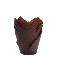 Oven Safe Greaseproof Mini Tulip Paper Baking Cups