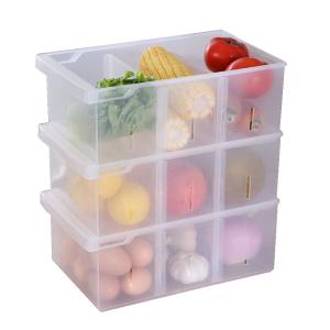 China Plastic Refrigerator Organizer Bin Clear Stackable Food Storage Container for Pantry,Fridge,Cabinet,Kitchen Organization on sale China Plastic Refrigerator Organizer Bin Clear Stackable Food Storage Container for Pantry,Fridge,Cabinet,Kitchen Organization on sale
