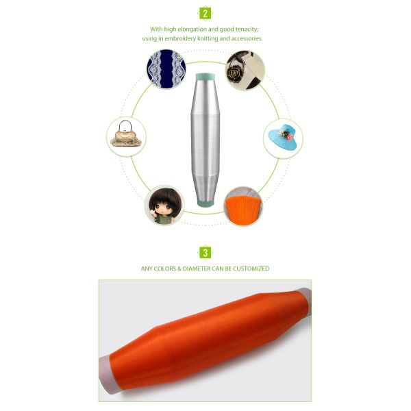 0.11mm 0.08 0.12 mm 100% PET Polyester Monofilament Yarn