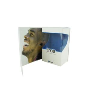 Customizable Earphone Package Style In Folding Cardboard Book Type Box With UV