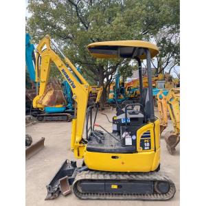 Used Komatsu Mini PC18MR Crawler Excavator with 1.6TON Operating Weight 0.04m³