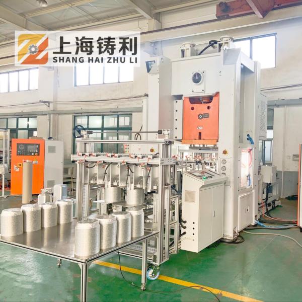 Pneumatic Aluminium Foil Making Machine Automatic Aluminum Silver Foil container