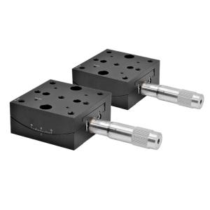 Small Angle Adjustment Manual Goniometer Stage Swallowtail Slider Drive