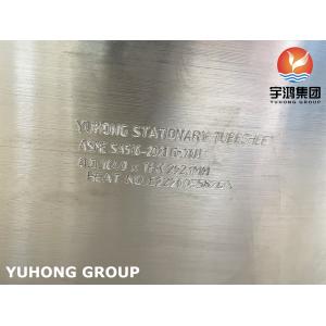 A516 GR.70N STATIONARY carbon steel TUBESHEET HEAT EXCHANGER PART