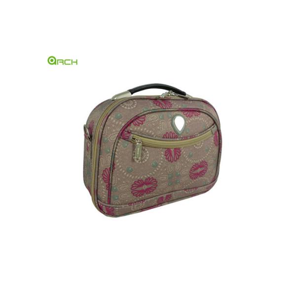 Buy 600D polyester Cosmetic Vanity Duffle Travel Luggage Bag with Printing at wholesale prices