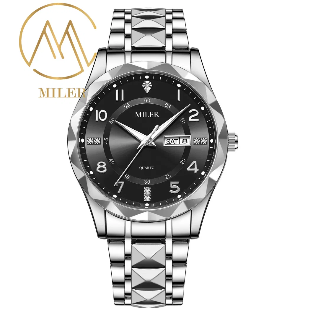 Miler Men's Quartz Dress Watch 30m Waterproof Stainless Steel
