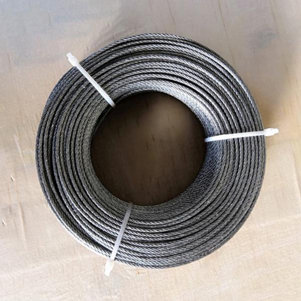 Manufacture 1/4" Steel Cable with 7x7 Galvanized Wire Rope at Steel Core and