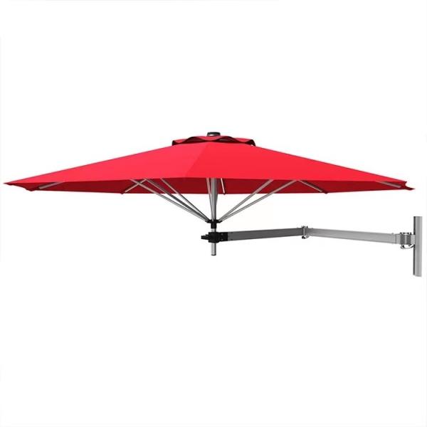 Buy 8FT / 10FT Wall Mounted Cantilever Sun Umbrella With Adjustable Pole at wholesale prices