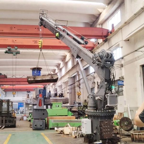 Buy OUCO 2.5T 14M Hydraulic Boat Crane With Extending Boom at wholesale prices