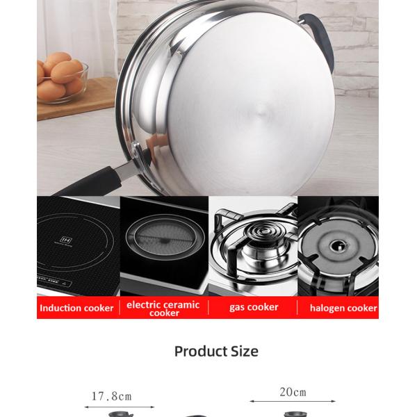 The New Listing 12 PCS Stainless Steel Cooking Set Pots And Pans Cookware Sets Cooking Soup Pots Set