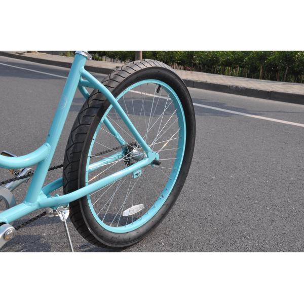 120kg Load Capacity 29" 3.0 Tire 7 Speed Aluminum Step Thru Lady Beach Cruiser Bicycle