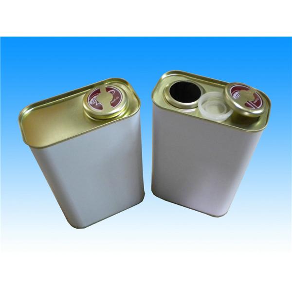 250ML 500ML Rectangular Food Grade Olive Oil Tin Cans with Screw Lids 116*59*185mm