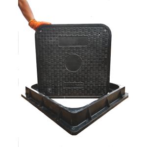Composite Resin BMC / SMC / FRP Square Manhole Cover En124 With Different Color